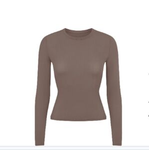 Skims FITS EVERYBODY LONG SLEEVE T-SHIRT | AMETHYST Large